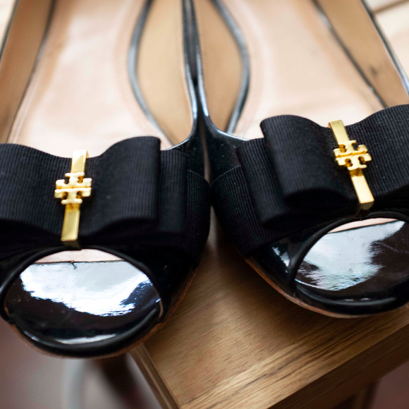 Tory Burch Trudy 15mm Peep Toe Wedge - Picture 5 of 5